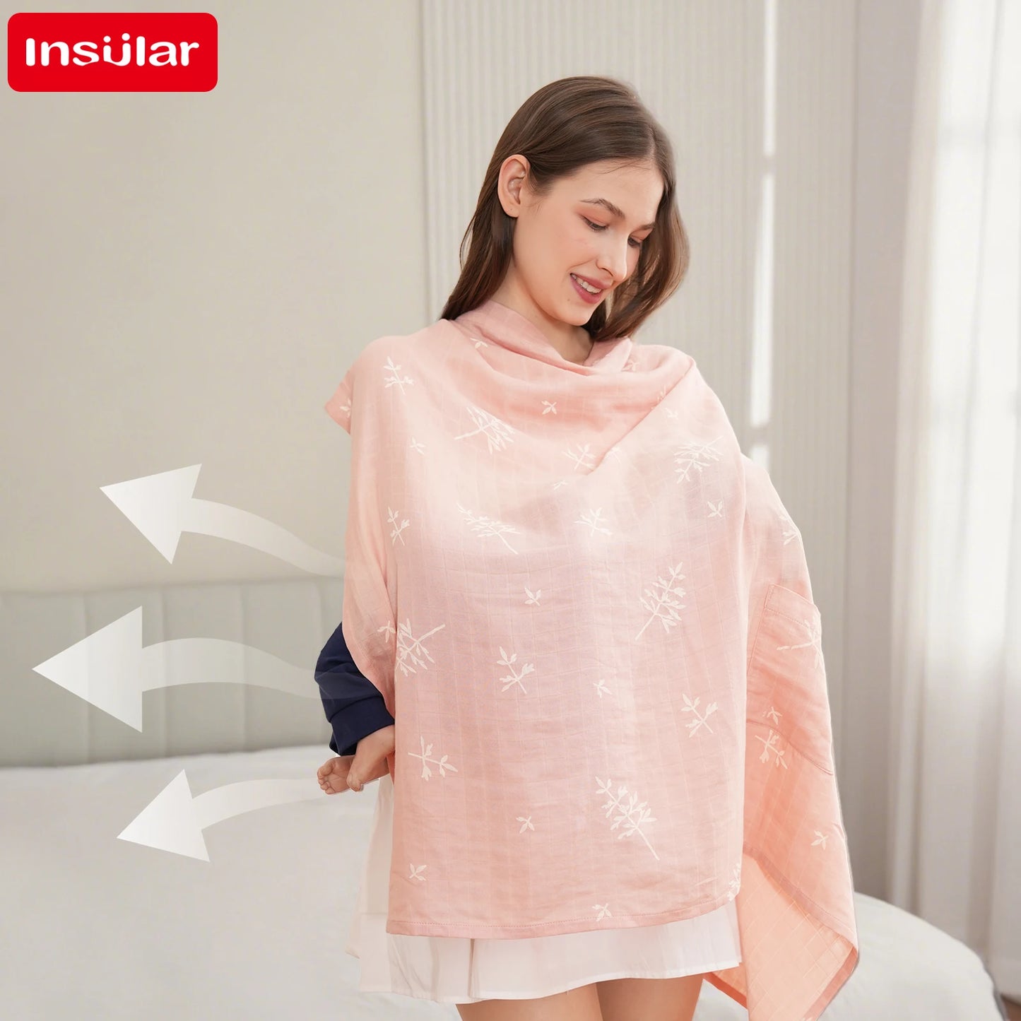 Women Breastfeeding Towel Insular Baby Blanket Cover Pregnant Prevent Exposure Scarf Bamboo Cotton Shawl Stroller Nursing Cover