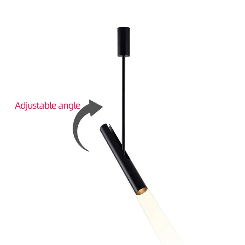 LED Chandelier With Adjustable Angle Spotlight Coffee Shop Restaurant Decoration Ceiling Light Minimalist Bedroom Bedside Lamp