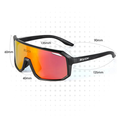 SCVCN New Cycling Sunglasses Men Road Driving Bike Glasses Outdoor Sports Running Women Bicycle Cycling Glasses UV400 Goggles