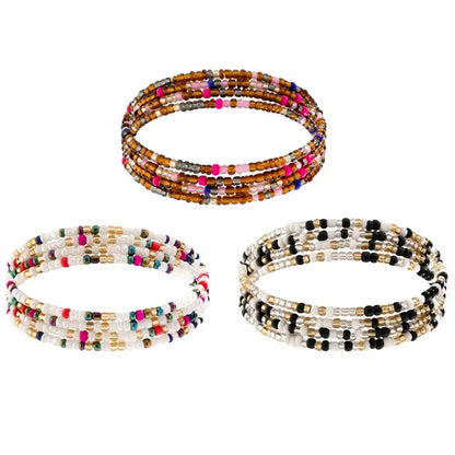Body Jewelry Rice Bead Waist Chain Colorful Bohemian Style Belly Chain Ethnic Style Bikinis Jewelry Body Chain Jewelry