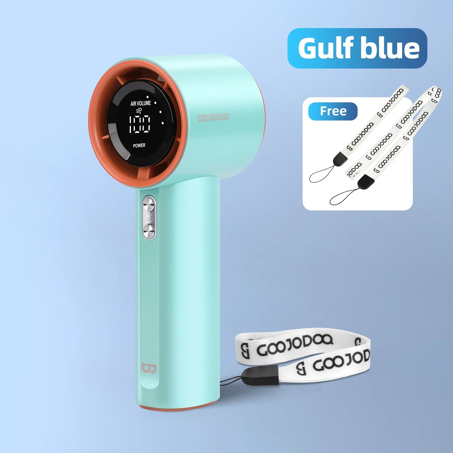 Mini Fan Rechargeable Strong Wind 100 Gear Wind Speed Electric Fan Digital Display Adjustable Turbo Portable Outdoor Handheld