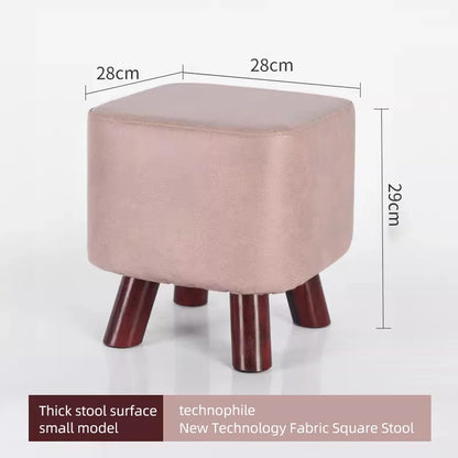 Simple Solid Wood Household Small Stool Children's Short Stool At Home Entrance Living Room Coffee Table with Sturdy Shoe Stool
