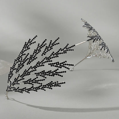 Bridal Hair Silver Handmade Hair Accessories Crystal Wedding Ladies Bling Rhinestone Crown Girls Headpiece Jewelry For Women