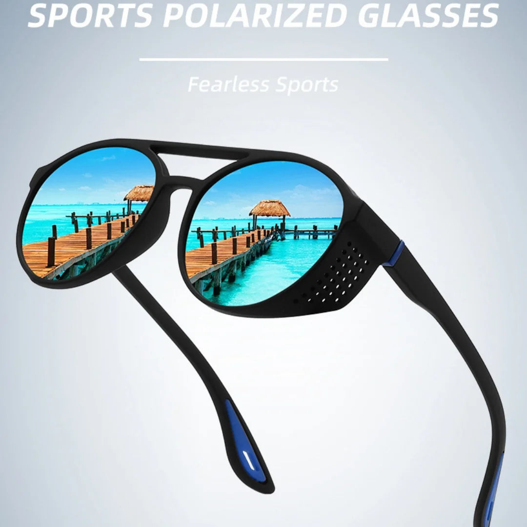 Polarized Sunglasses Sun Glasses with Side Shields UV400 Protection Mirrored Lens Outdoor Sport Driving Fishing Cycling Glasses