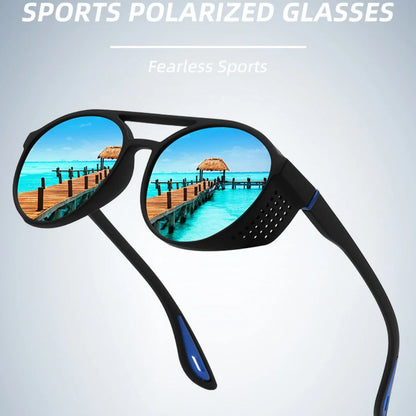 Polarized Sunglasses Sun Glasses with Side Shields UV400 Protection Mirrored Lens Outdoor Sport Driving Fishing Cycling Glasses
