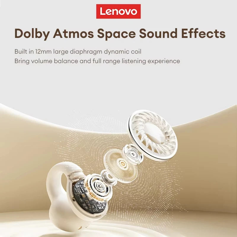 Original Lenovo LP25 Wireless Bluetooth V5.4 Earphones ENC Noise Reduction For HD Calls Headphones Deep Bass Sound Music Earbuds