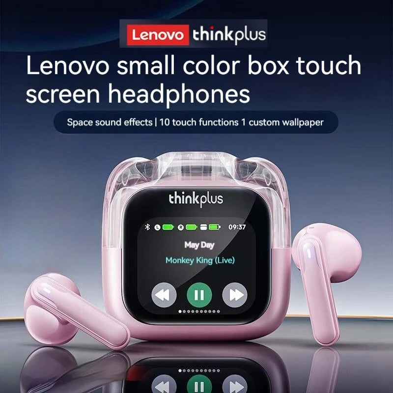 Original Lenovo LP70 PRO Intelligent Touch Screen Wireless Earphones Bluetooth Headphones Music Call Game Noise ReductionEarbuds