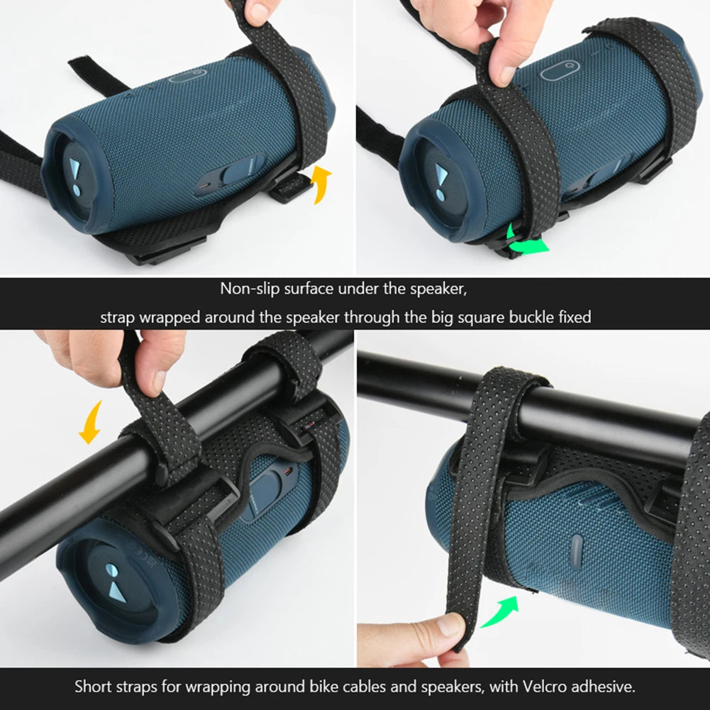 Speaker Holder Mount for Bike/GOLF Cart/Boat Railing Adjustable Strap Bicycle Speaker Stand Bracket for JBL Flip 6 5 /Charge 5