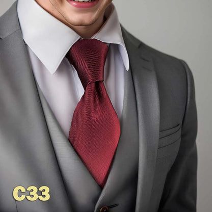 Purple Solid Red Mens Neckties Pink Fashion Ties for Male Party Dropshipping Wedding Gift