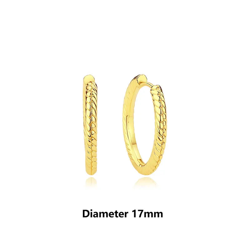 New 2026 Original 925 Sterling Silver Earrings For Women Piercing Hoop Love Heart Earings Rose Gold Wedding Gift Luxury Jewelry