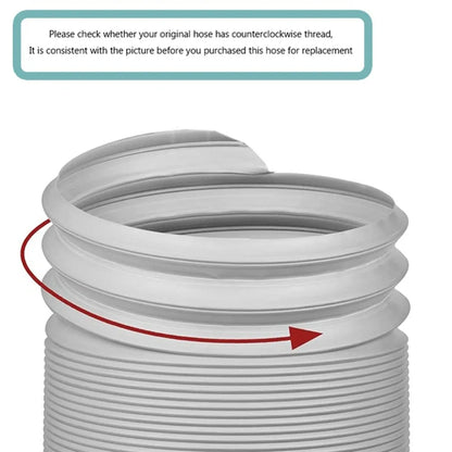 Universal Stretchable PAC Vent Duct Pipe Flexible Portable Air Conditioner Exhaust Hose 1.5m 2m Aircon Hot Air Exhaust Tube