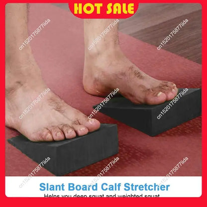 Hot Deal-2 Pcs Yoga Mats, Adjustable Squat Ramp, Incline Board Improve Strength For Squat And Deadlift