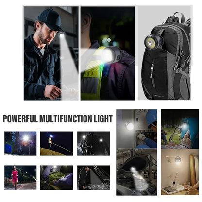 Headlamp Headband Rechargeable Mining Lamp Ultra-Bright Cap Clip Camping Construction Adjustable Strong Light LED