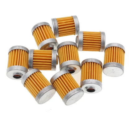 10pcs/Pack Fuel Filter Element For Reusable Washable Petrol Gas Chopper Motorcycle Bike ATV Quad Go Kart Buggy Snowmobile