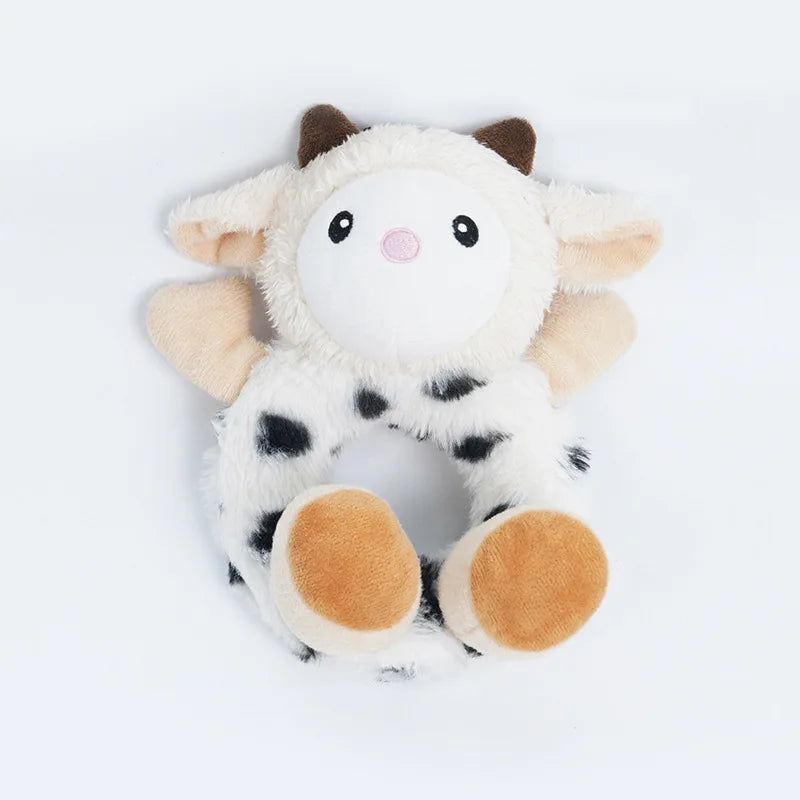 Squeaky Dog Toy for Small Medium Dogs, Self-Entertainment Chew Plush Toy, Boredom Relief Teeth Cleaning Pet Supplies