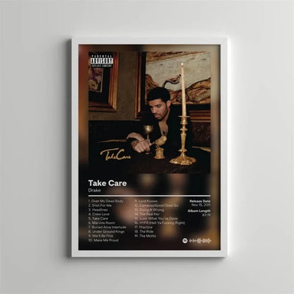 Canvas Painting Wall Decor Drake Pop Rap Music Album Cover Poster Aesthetic Rapper Hip Hop Rock Nothing Was The Same Her Loss