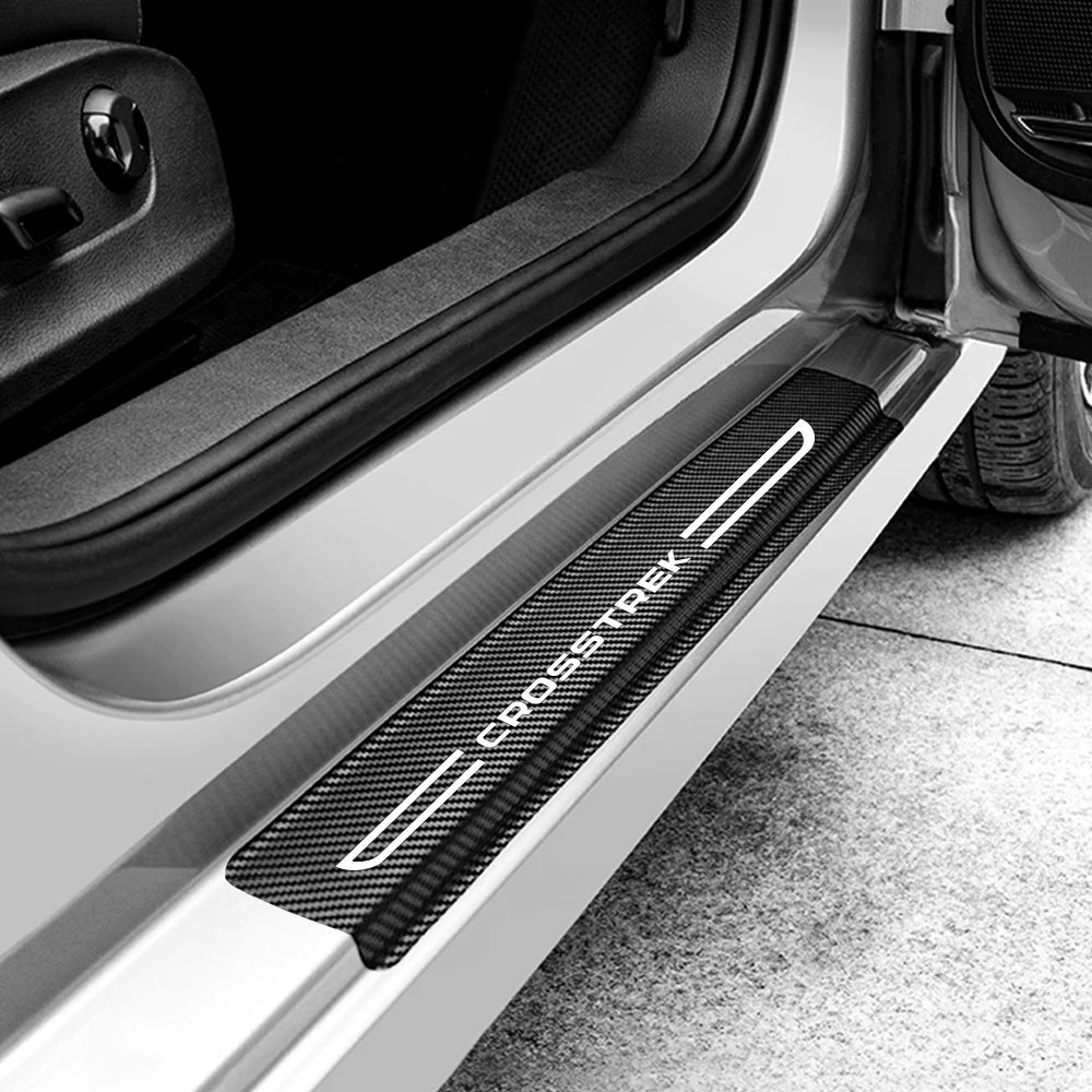 For Subaru Forester XV Outback WRX BRZ Ascent Tribeca Exiga Car Anti-scratch Accessories Auto Door Sill Protective Stickers
