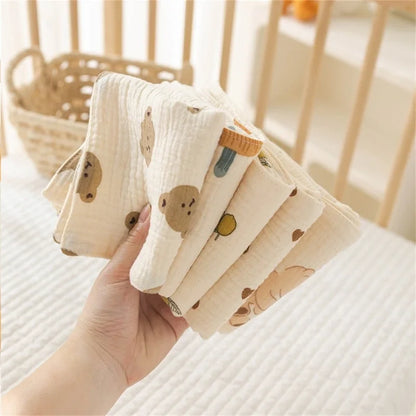 Long Burp Cloth for Baby Kindergarten Face Towel Infant Drooling Bibs Washcloth Cotton Muslin-Handkerchief Nursing Towel