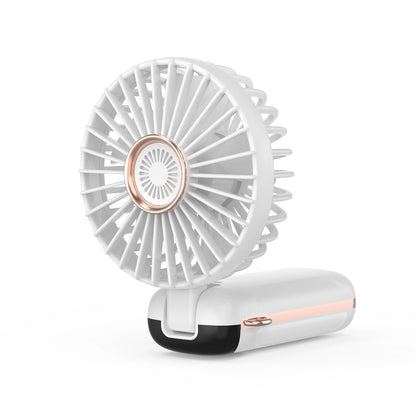 Portable Fan Mini Handheld Electric Fan with LED Sceen Battery Display Support 5 Adjustable Wind Speed Silent Operation Foldable
