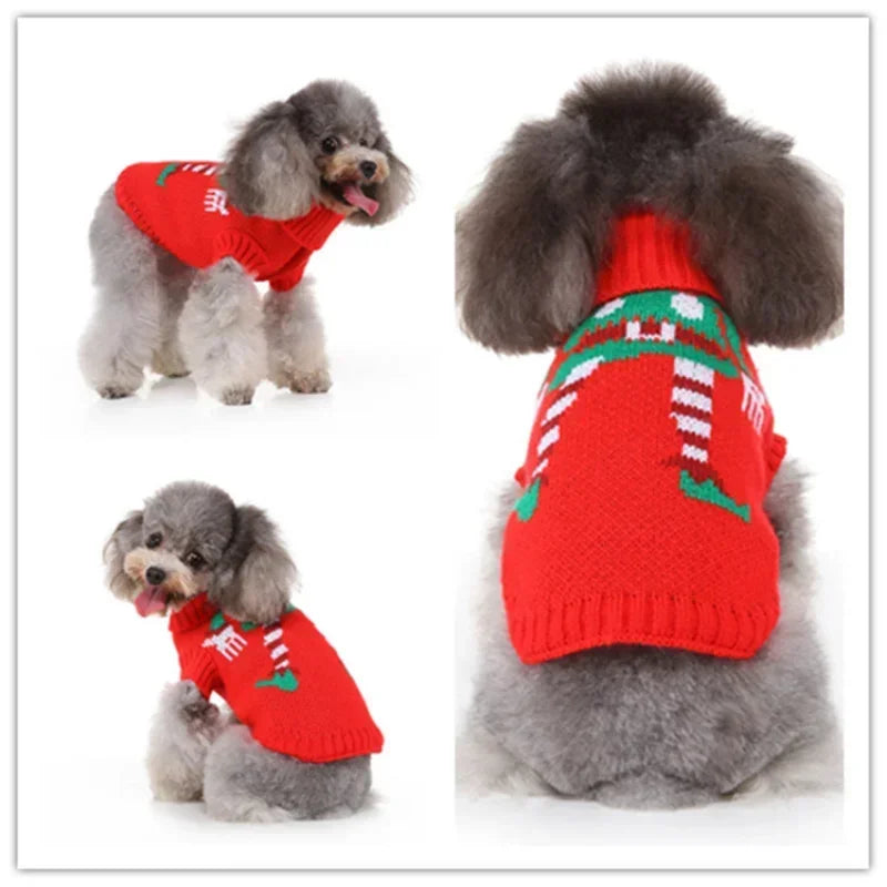 Dog Sweater, Pet Hoodie, Skull Coat, Pet Clothing, Elk Christmas Puppy Dog Clothes, Autumn Pet Clothes