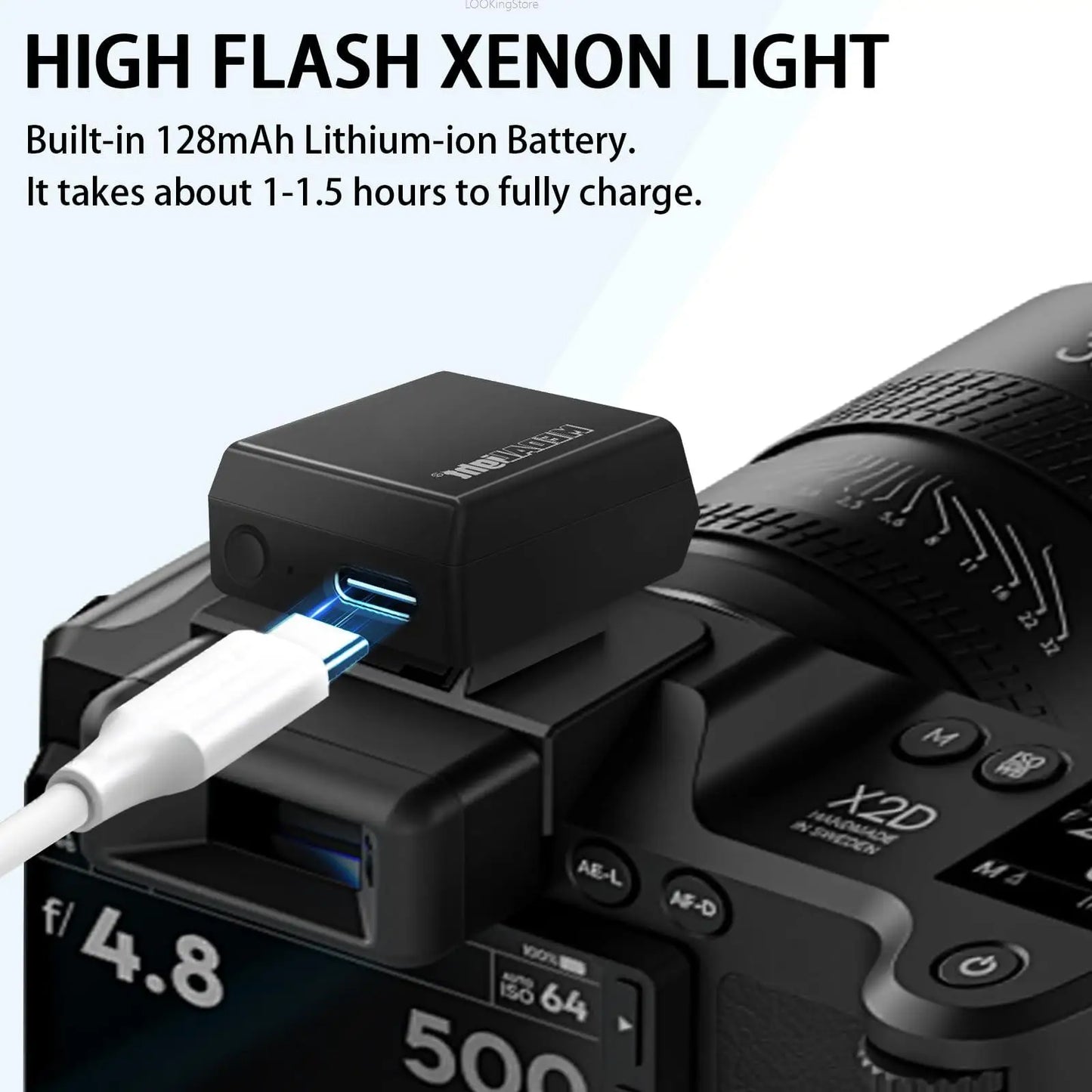 MEDALight F1S Mini Camera Flash Speedlite Universal for Fuji/Sony/Nikon/Canon Cameras for Ricoh GR3 GR3X Sony ZV1