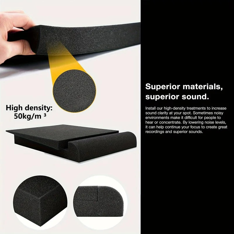 Speaker Sponge Shock Absorbing Pad Desktop Monitor Hardened Shockproof Sound-absorbing Silent Pad Remove Resonance Sponge