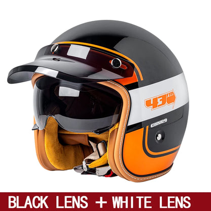 Motorcycle Helmet Riding in Summer 3/4 Helmet 3/4 Half Helmet Men and Women Commuting Traffic Jam Skiing Helmet