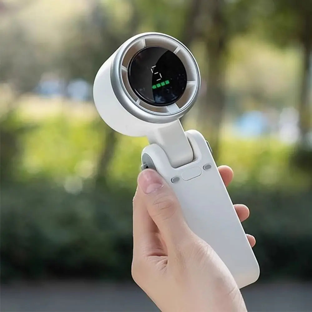 Portable 5-speed Handheld Fan 3600mAh USB Charging High Speed Fan Foldable Desk Fan Outdoor