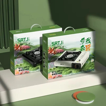 Portable Gas Stove Compact Design for Hot Pot BBQ Camping Cooking Outdoor Lightweight Cassette Stove