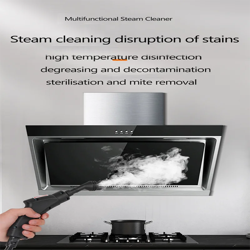 Kitchen Glass Steam Cleaner, Grease Remover, High-Temperature Carpet Sanitizer, Bathroom Bathtub Cleaner Household cleaning tools suitable for disinfecting and cleaning range hoods, air conditioners, and home appliances