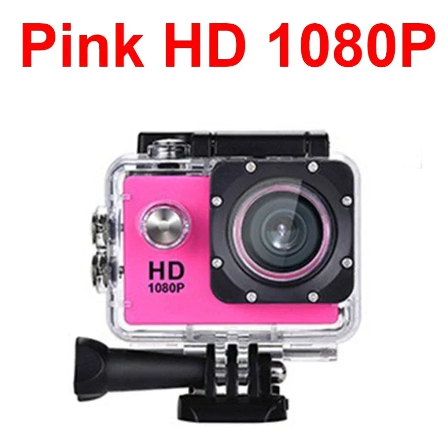 Action Camera Ultra Full HD 1080P 2.0-inch Screen Camcorder Underwater Waterproof Video Recording Sport Extreme Go Pro Cam