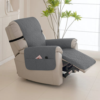 1PC Water Repellent Recliner Chair Cover Armchairs Slipcover Sofa Couch with Adjustable Elastic Strap Furniture Protector