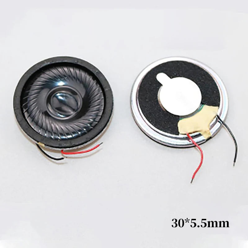 2PCS 13mm 15mm 16mm 18mm 18 20 23 26 28 30 MM Mini Speaker Round Runway Loudspeaker 8Ohm 0.5W For MP4 Toys Cellphone Small Audio