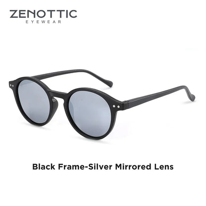 ZENOTTIC Retro Polarized Sunglasses 2026 2025 Men Women Vintage Small Round Frame Sun Glasses Polarized Lens UV400 Goggles Shade