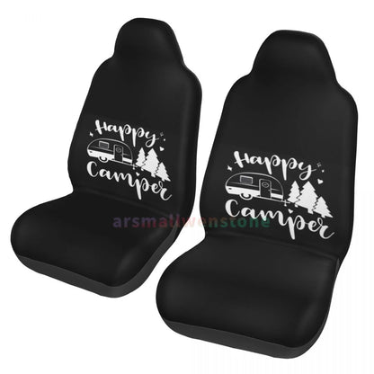 Camper Car Seat Cover 2PCS Front Car Seat Cover Seat Anti Fouling Protective Cover Cute Car Accessories