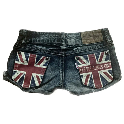 Y2K Fashion Mini Skirt Womens Harajuku Retro Camouflage Graphic Print Army Green Short Skirt Goth Multi Pockets Low Waist Shorts