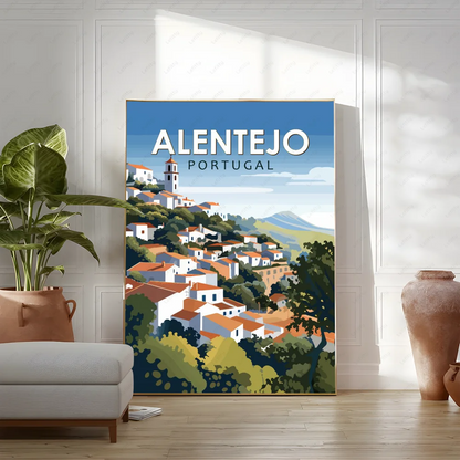 Pictures Portugal Painting Poster Room Decor Home Decoration Interior Wall Art Printing Waterproof Bathroom BedRoom Posters Gift