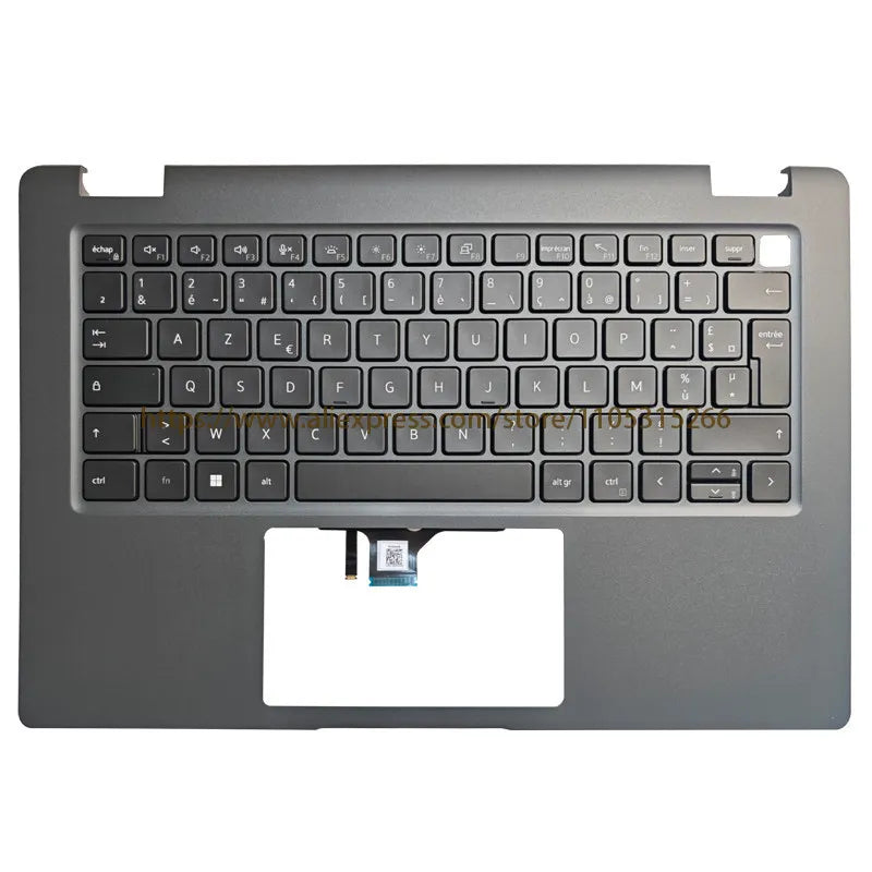 New For Dell Latitude 3440 3450 E3440 E3450 Palmrest with Backlit Keyboard 0R2DCD R2DCD (Black) 14”
