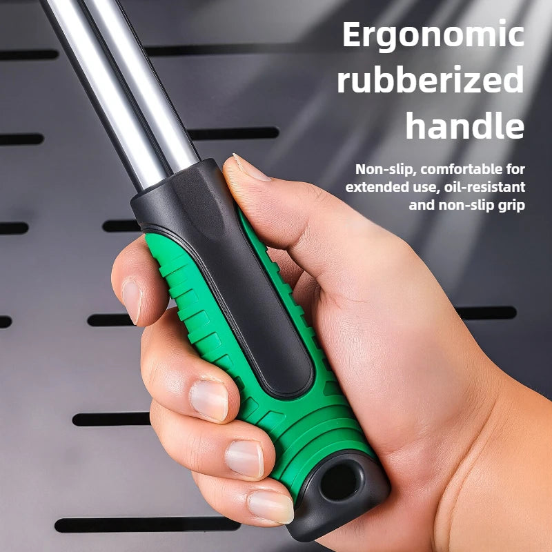 1/4 1/2 3/8 72-Tooth Carbon Steel Wrench Retractable Ratchet Wrench Automatic Quick Release Spanner Multifunctional Hand Tool