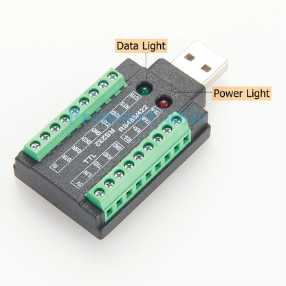 Industrial 4 in 1 USB to RS232 RS485 RS422 TTL Serial Converter with FTDI FT232RNL Chip USB 2.0 A to Terminal Block Adapter