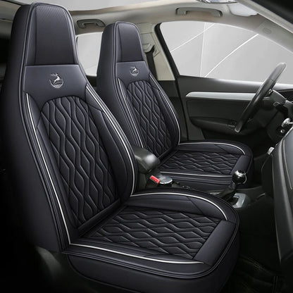 Universal Single  Car Seat Cover - Full-Wrap Design  Perforated PU Leather (Breathable & Durable), All-Season Fit for Most Cars