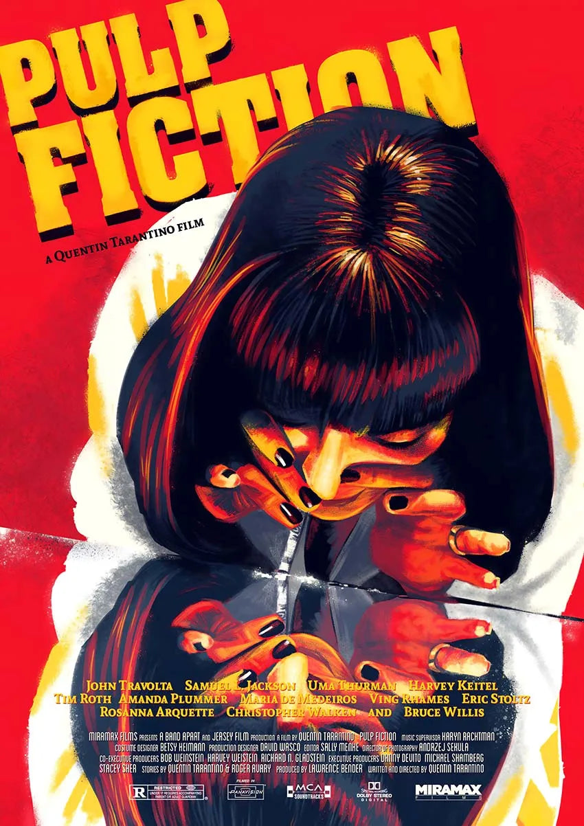 Modern Painting Posters and Prints Movies Pulp Fiction Canvas Painting Wall Art Pictures for Home Living Room Decor Cuadros