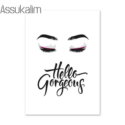 Fashion Wall Paintings Flowers Print Pictures Perfume Canvas Poster Lips Love Art Prints Nordic Wall Posters Living Room Decor