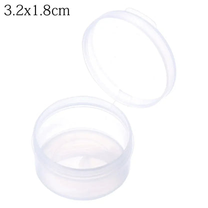 1Pcs Plastic Transparent Storage Box Small Items Sundries Jewelry Organizer Case Beads Container Pill Chip Box Tools Accessories