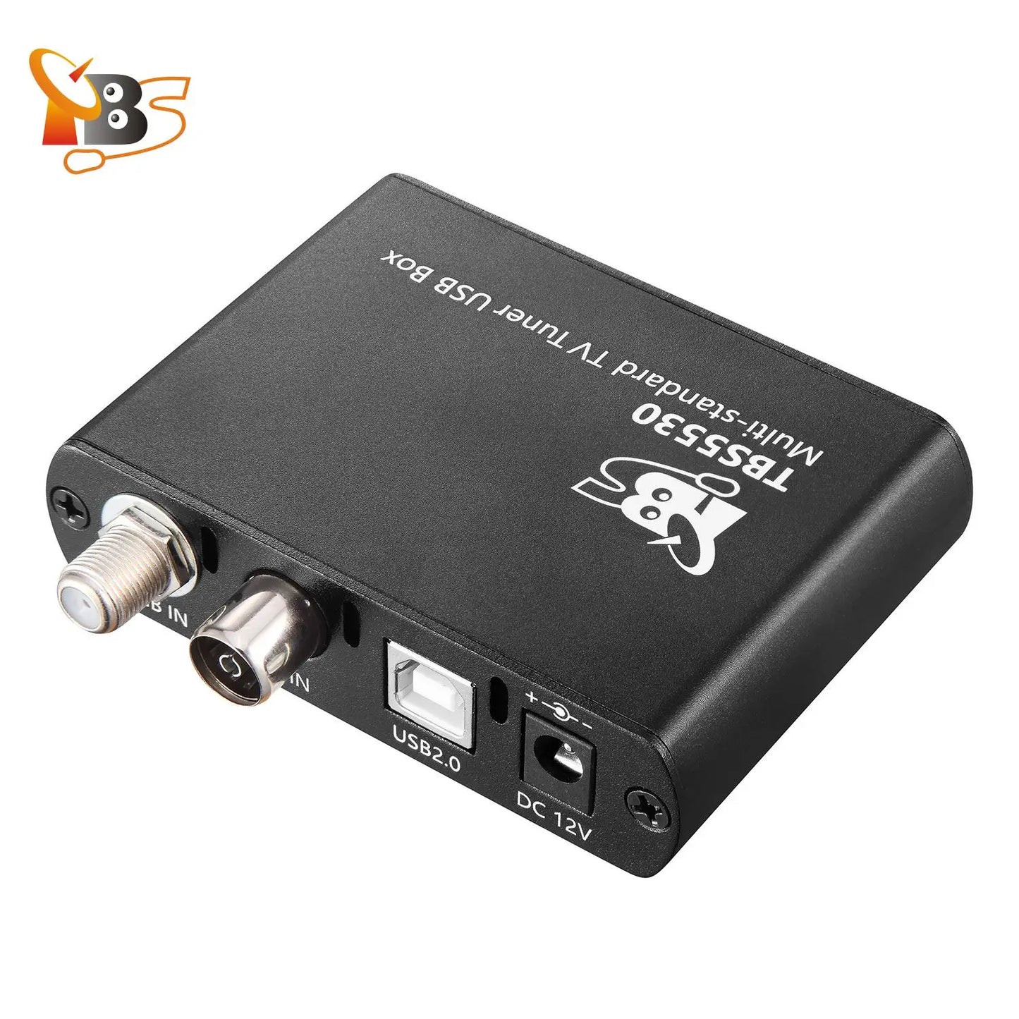 TBS5530 TV Tuner USB Box DVB-T2/T/C/S2/S/S2X ATSC1.0 ISDB-T Full Support|for PC/Laptop|Watch and Record Digital TV Channels