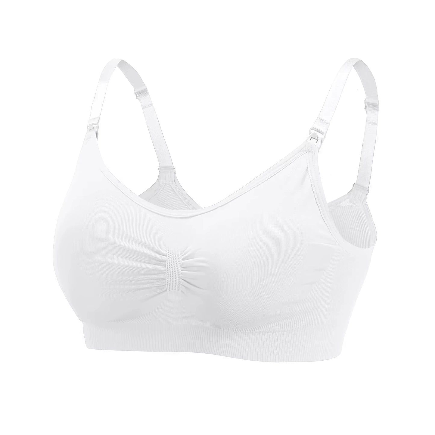 1/2/3PCS No Steel Ring with Sports Pad Bra Breastfeeding Non-sagging Vest-style Pregnant Women's Clothing Underwear Front Buckle