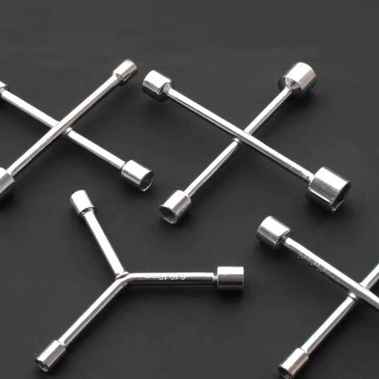 Mini Portable Cross Wrench Trident wrench Herringbone wrench Hexagonal socket tire wrench Multifunctional triangular wrench