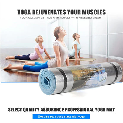 6mm Thick EVA Yoga Mat Moisture-proof Outdoor Camping Picnic Mat 71x20 inch Multifunctional Exercise Gym Fitness Workout Mat