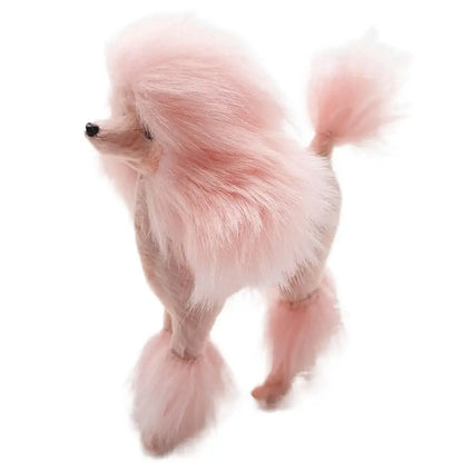 Plush Toys Home Decoration Crafts Gift Photography Props Desk Ornaments Simulation Dog Miniature Figurines Poodle Figurines