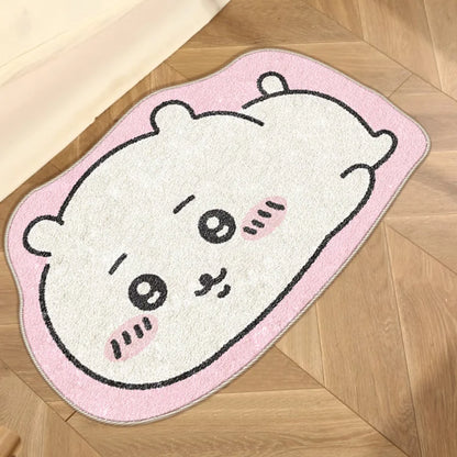 Cute Floor Mat Anti-slip Soft Rug For Bedroom Living Room Bedside Decorative Carpet Ideal For Rental House Cozy